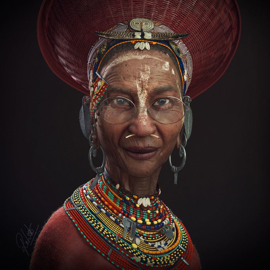 „Granny“ – <b>Rohit Rao</b> – 3D Galerie &quot;Picture of the Day&quot; – 3D Bilder von CG ... - 3d-maya-photoshop-mental-ray-zbrush-granny-rohit-rao