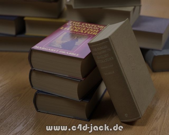 c4d-Jack Bücher 3d gerendert