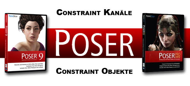 Poser - Constraint Kanäle und Objekte