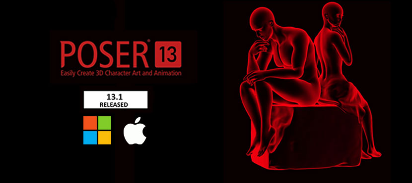 Poser 13.1 nun auch für Windows und Mac