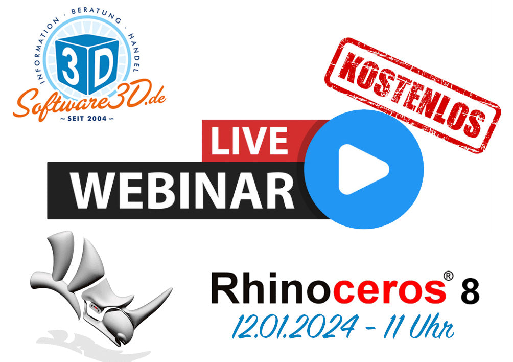 Was ist neu in Rhino 8? Kostenloses Webinar von software3D.de