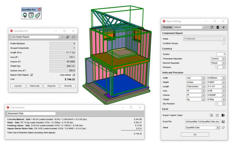 Quantifier Pro (SketchUp Plugin)