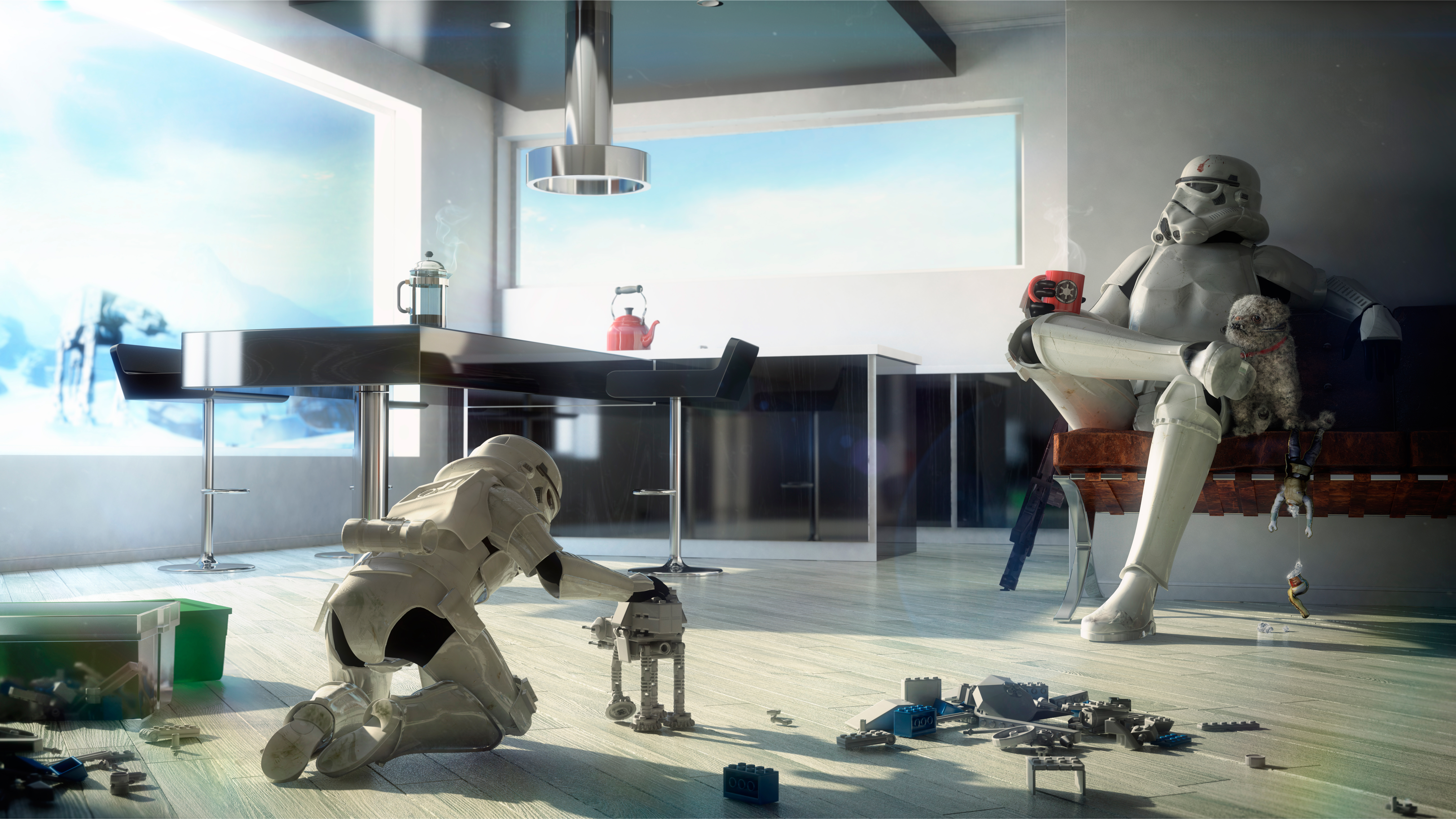 d maya after effects mental ray stormtrooper father and son v