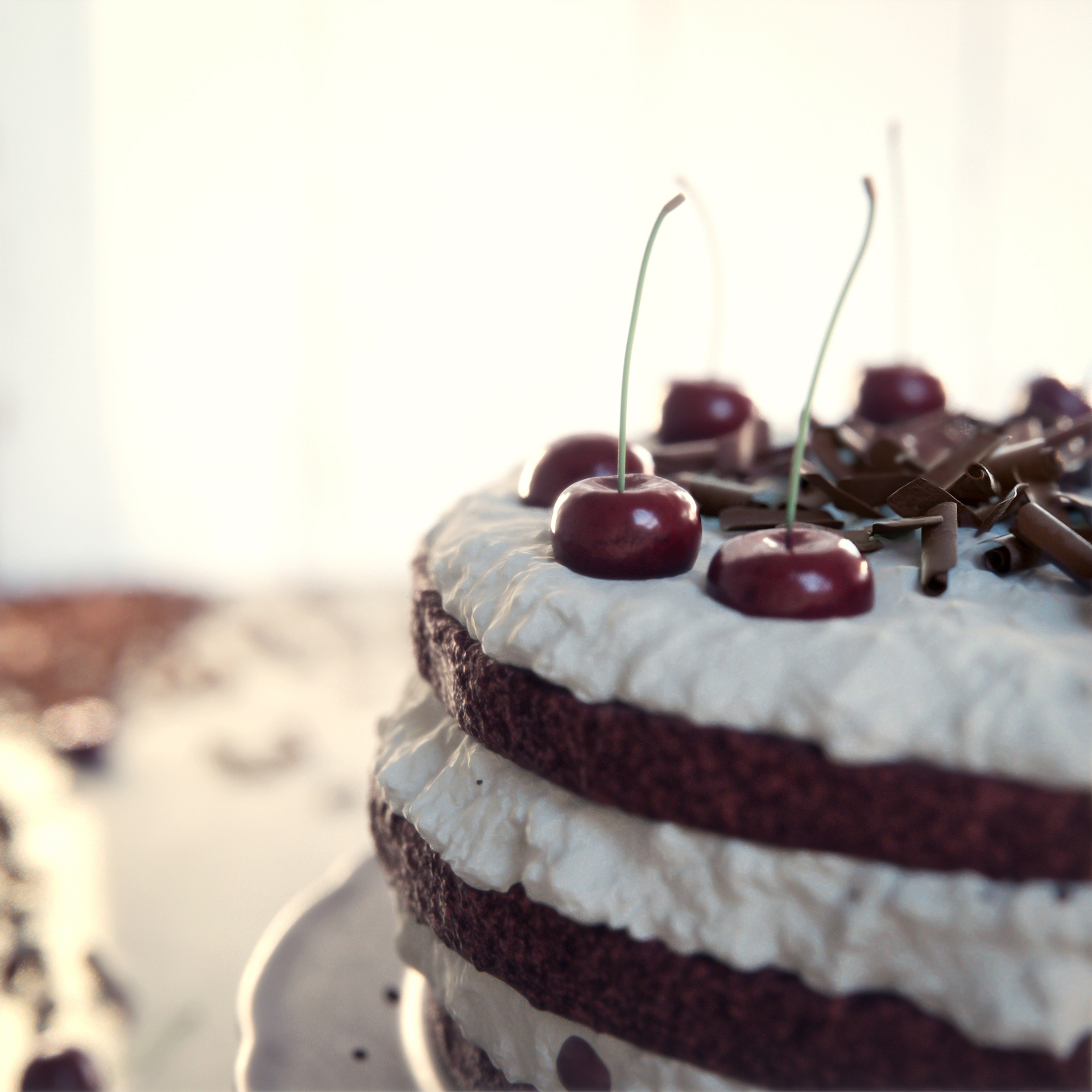 d photoshop mudbox maya vray Black Forest Cherry Cake cgmarlis