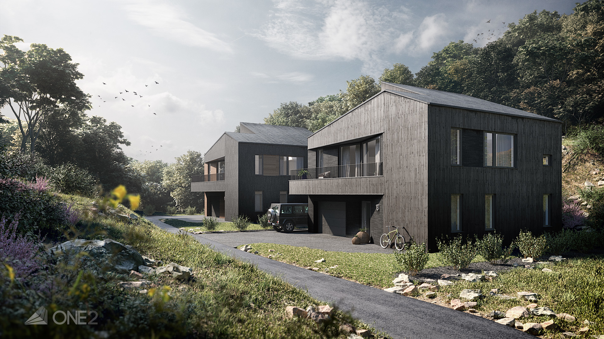 d photoshop ds max corona renderer forest pack quixel megascans itoo software wood house  krpysz