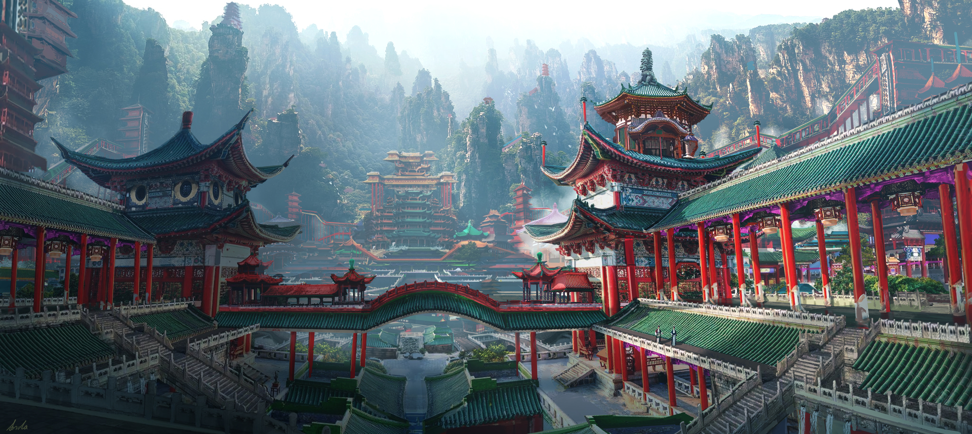 d photoshop Chinese Imperial Architecture andasung