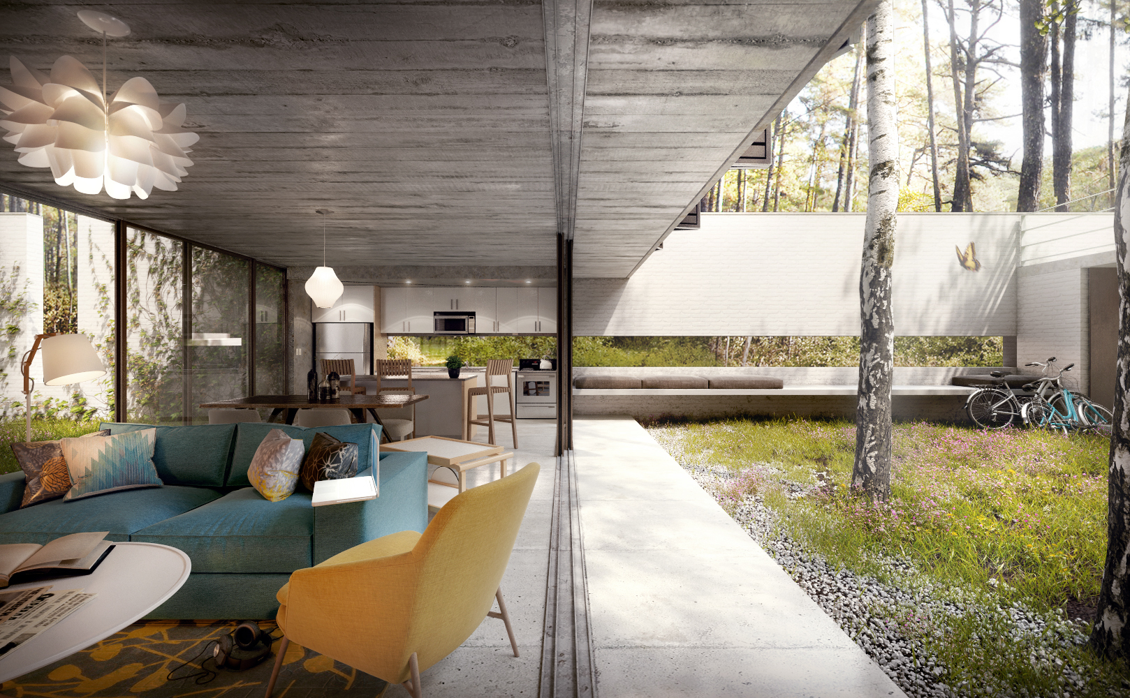 “Open space | House in the woods” – ACastagnet | 3D Galerie "Picture of