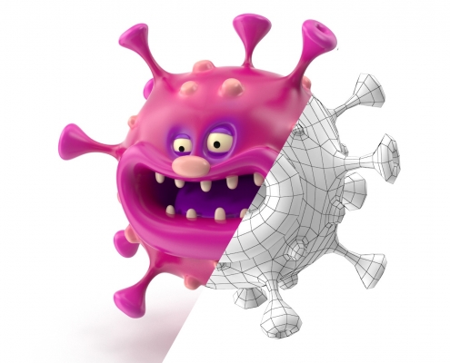 3d 3dsmax vray virus- corona gazgolder turbosquid